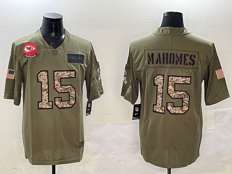 Men Kansas City Chiefs #15 Mahomes Green 2025 Nike Vapor Limited NFL Jersey style 210->kansas city chiefs->NFL Jersey